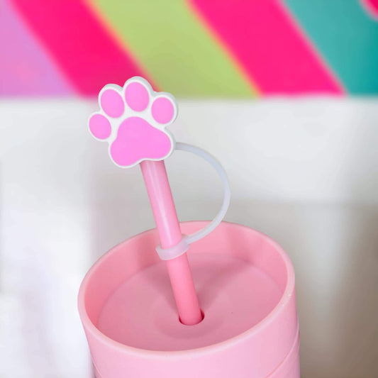 Paw Straw Topper | Tumbler Accessories | Straw Cover | Fits 8mm/10mm Straws | Straw Topper