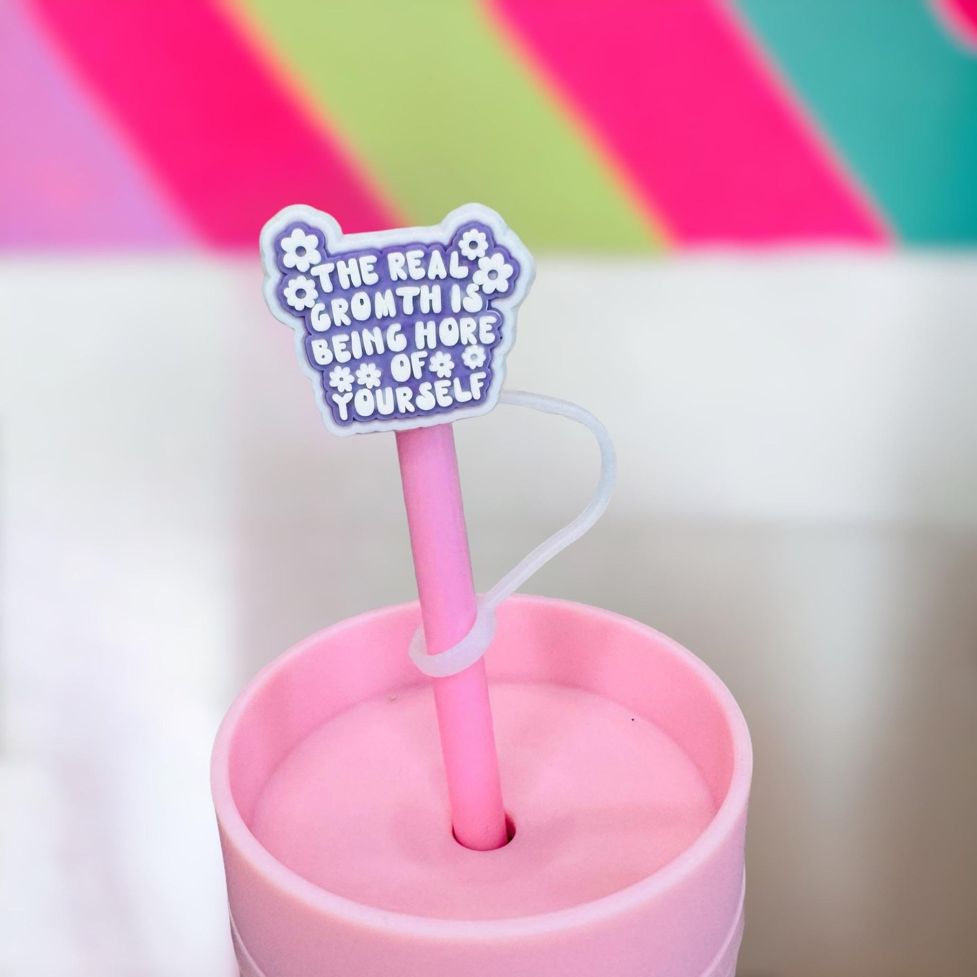 Be More Of Yourself Straw Topper | Tumbler Accessories | Straw Cover | Fits 10mm Straws | Straw Topper