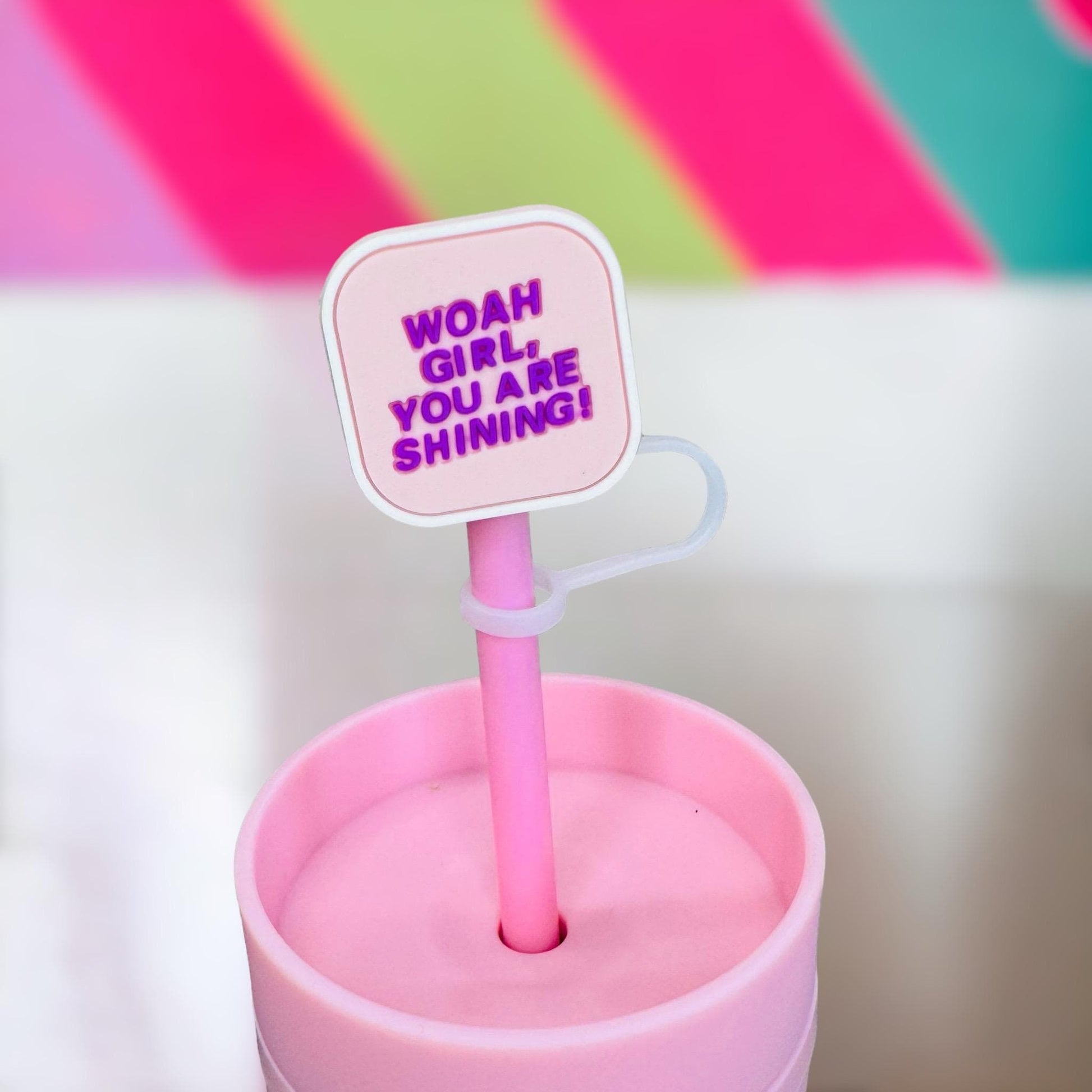 You Are Shining Straw Topper | Tumbler Accessories | Straw Cover | Fits 10mm Straws | Straw Topper
