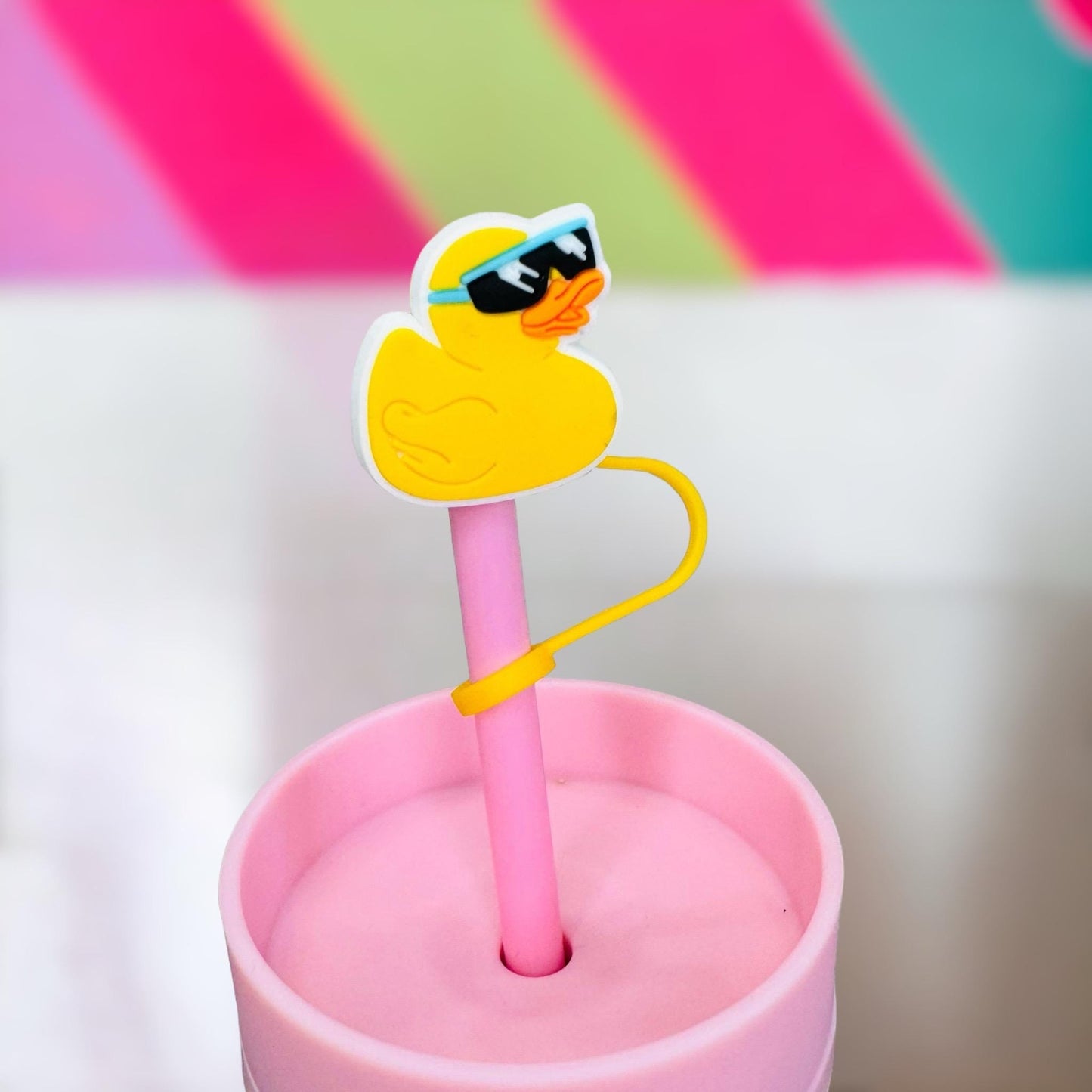 Duck Straw Topper | Tumbler Accessories | Straw Cover | Fits 10mm Straws | Straw Topper