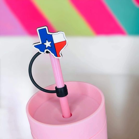 Texas Straw Topper | Tumbler Accessories | Straw Cover | Fits 8mm/10mm Straws | Straw Topper
