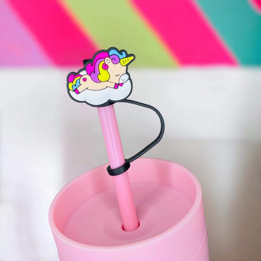 Unicorn Straw Topper | Tumbler Accessories | Straw Cover | Fits 8mm/10mm Straws | Straw Topper
