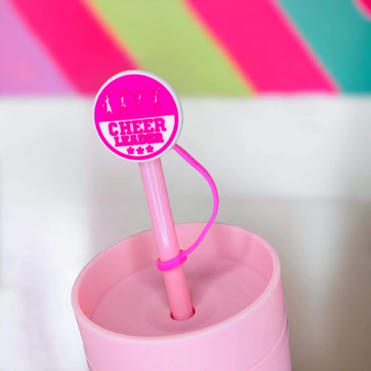 Cheerleader Straw Topper | Tumbler Accessories | Straw Cover | Fits 8mm/10mm Straws | Straw Topper