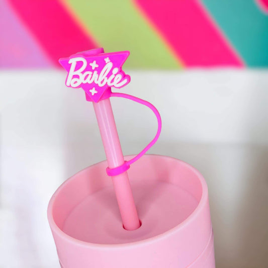 Pink Girly Straw Topper | Tumbler Accessories | Straw Cover | Fits 8mm/10mm Straws | Straw Topper