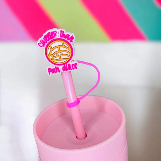 Sweeter Than Pan Dulce Straw Topper | Tumbler Accessories | Straw Cover | Fits 8mm/10mm Straws | Straw Topper