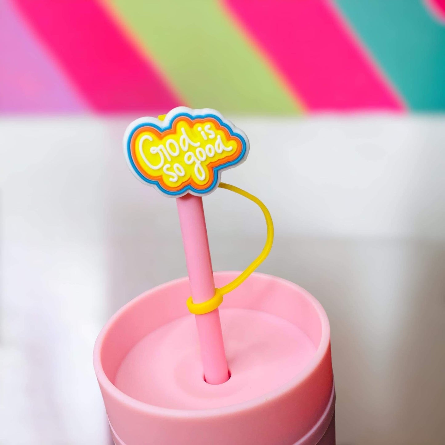 God Is Good Straw Topper | Tumbler Accessories | Straw Cover | Fits 8mm/10mm Straws | Straw Topper