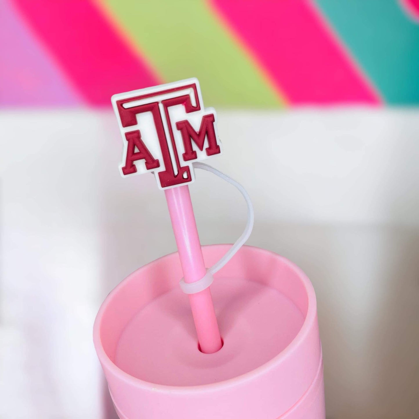 A&M Aggies Straw Topper | Tumbler Accessories | Straw Cover | Fits 8mm/10mm Straws | Straw Topper