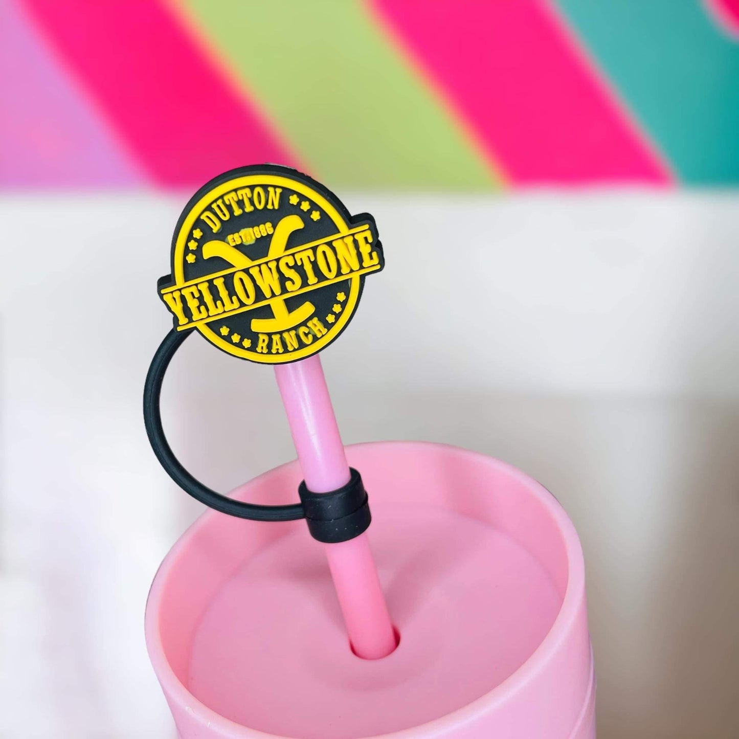 Yellowstone Straw Topper | Tumbler Accessories | Straw Cover | Fits 8mm/10mm Straws | Straw Topper