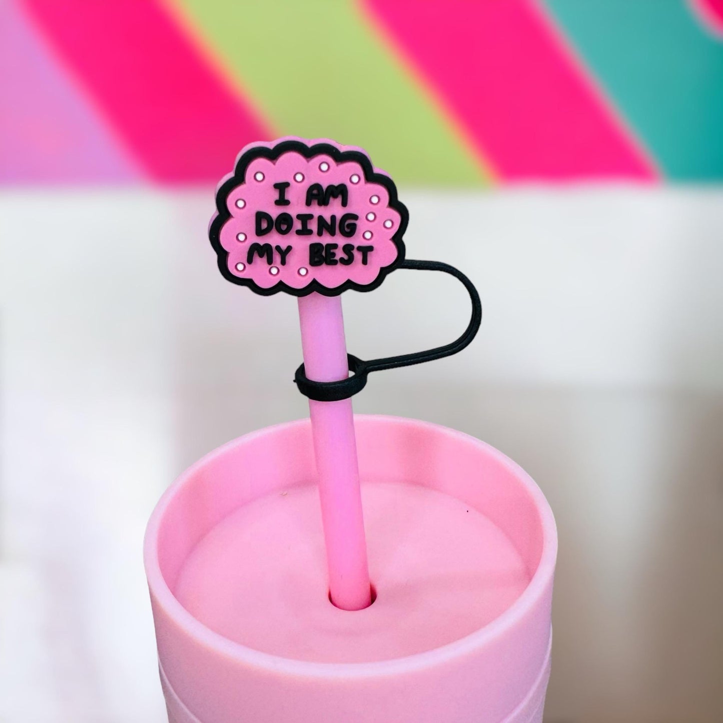 I Am Doing My Best Straw Topper | Tumbler Accessories | Straw Cover | Fits 10mm Straws | Straw Topper