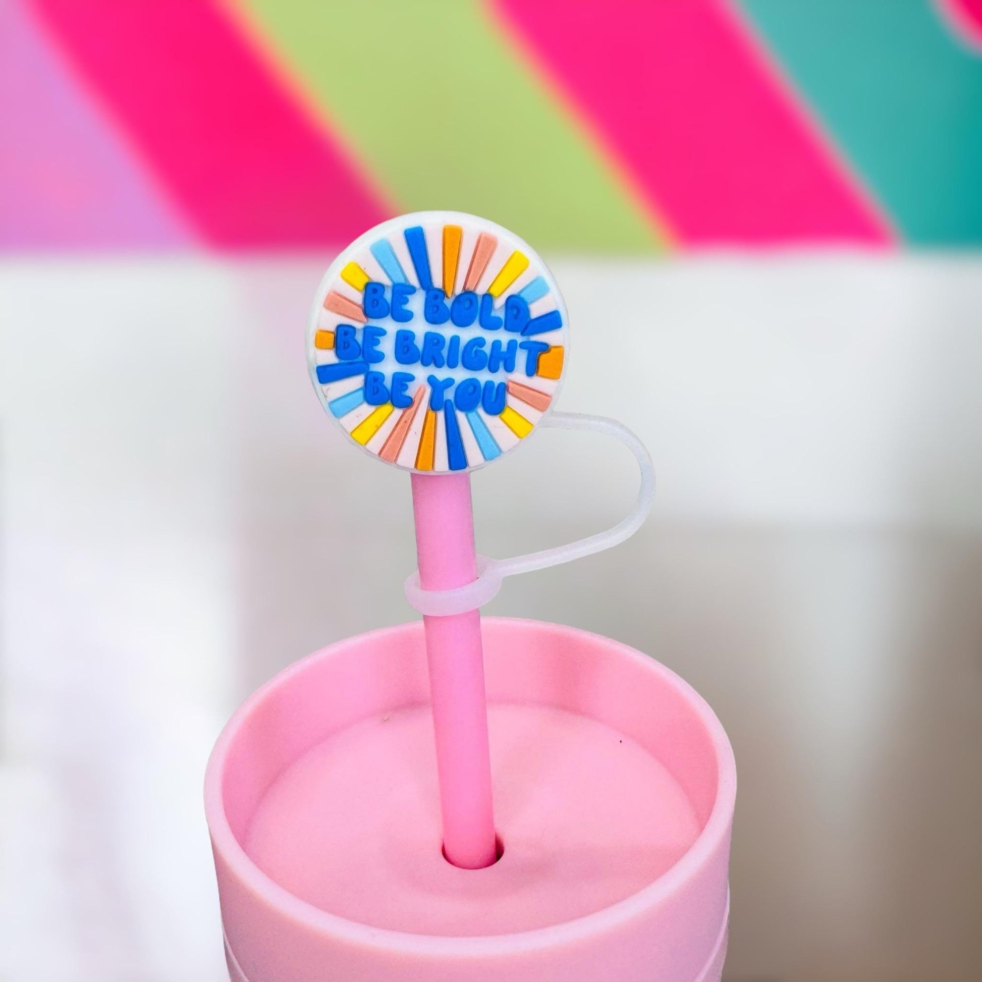Be Bold Straw Topper | Tumbler Accessories | Straw Cover | Fits 10mm Straws | Straw Topper