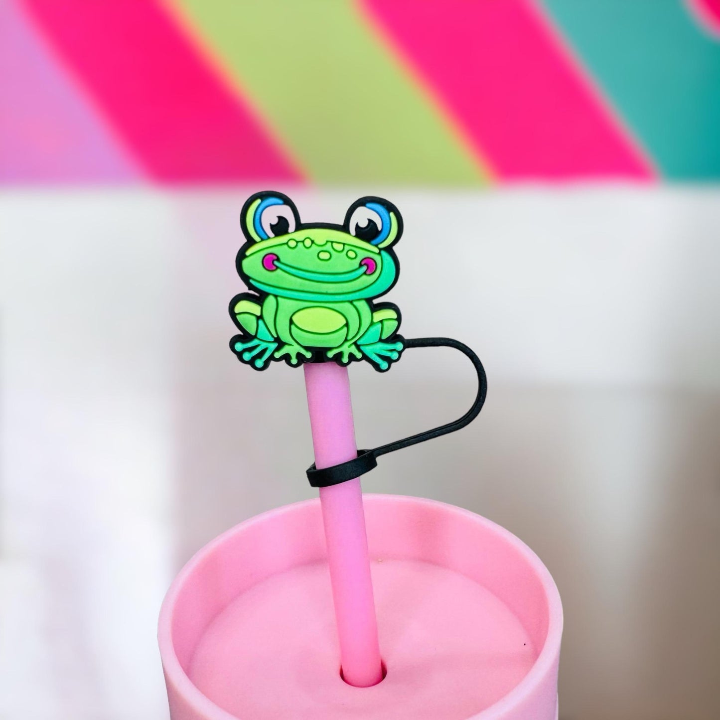 Frog Straw Topper | Tumbler Accessories | Straw Cover | Fits 10mm Straws | Straw Topper