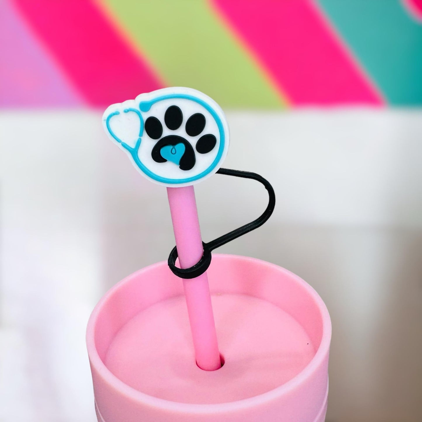 Fur Doctor Straw Topper | Tumbler Accessories | Straw Cover | Fits 10mm Straws | Straw Topper