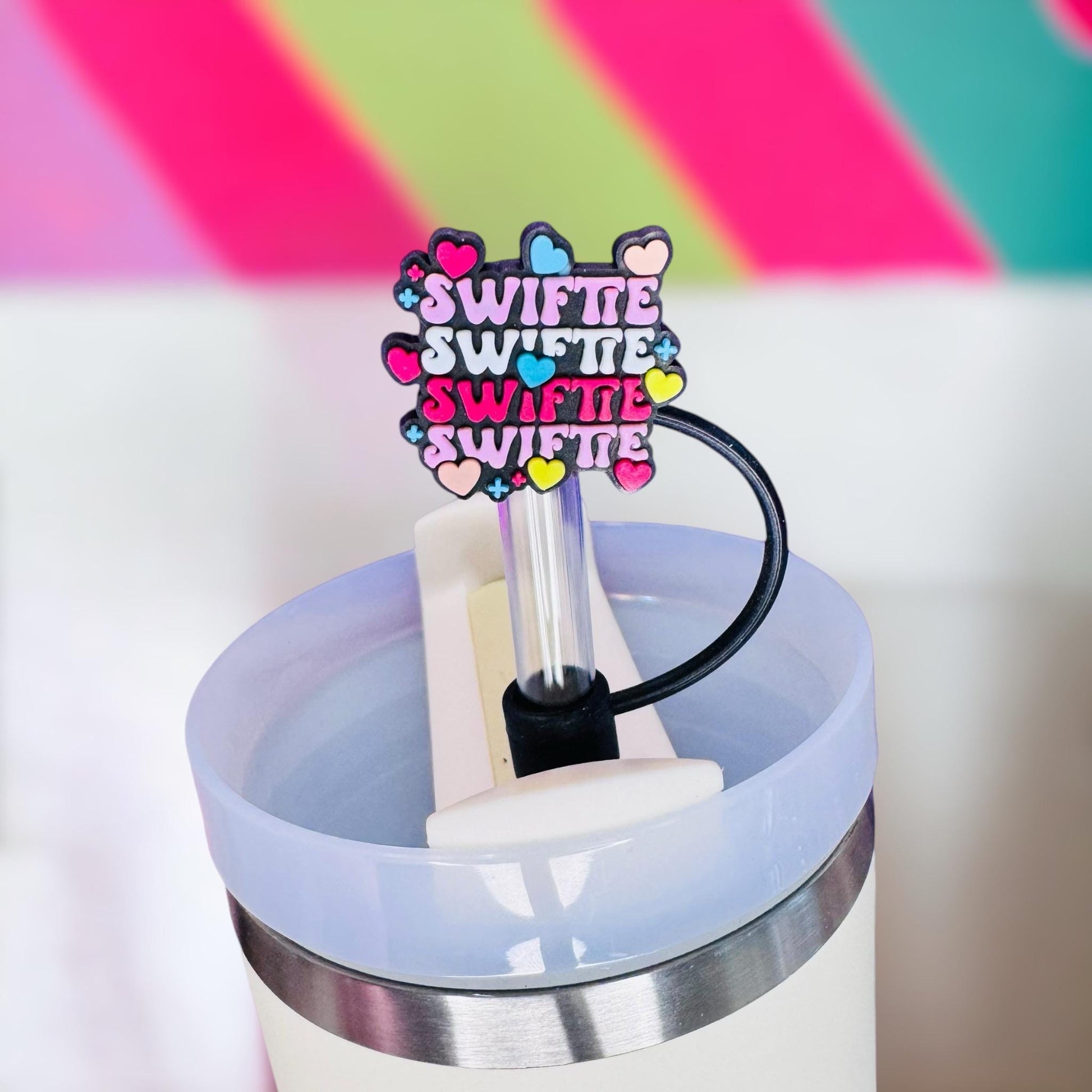 Swiftie Straw Topper | Tumbler Accessories | Straw Cover | Fits 10mm Straws | Straw Topper