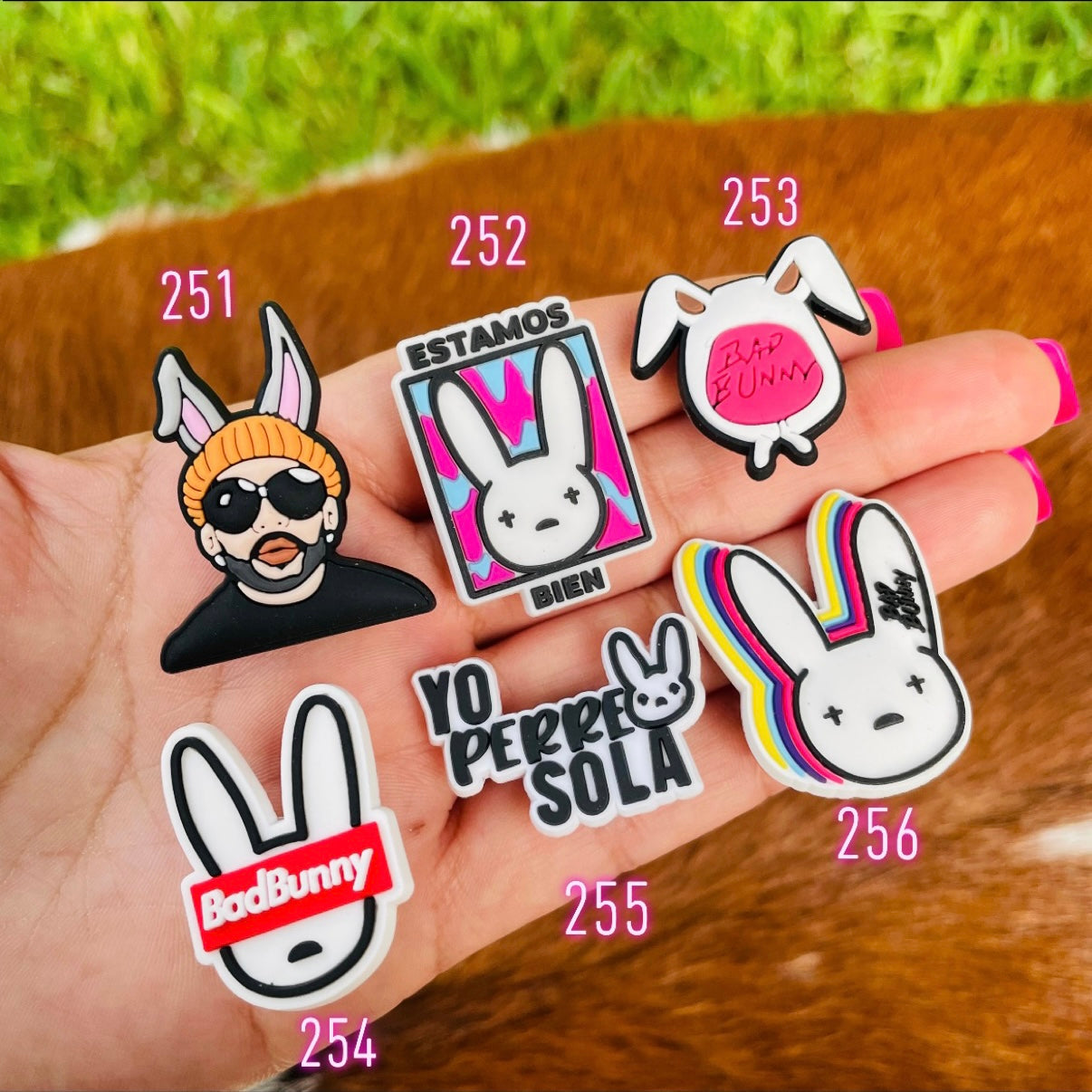Bad Bunny Pt.3 Charms