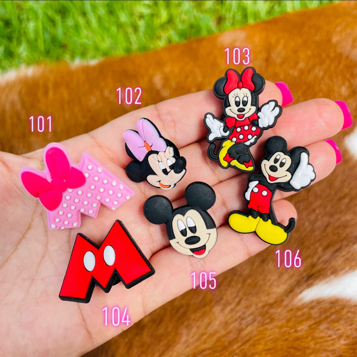 Minnie & Mickey Charms